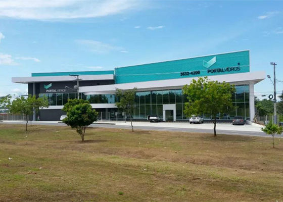 qualité  Q355 Steel Frame Commercial Buildings Windproof Steel Structure Exhibition Hall usine