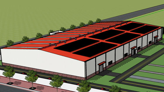 80*40 a adapté l'atelier aux besoins du client de structure métallique a fabriqué la construction de cadre en acier