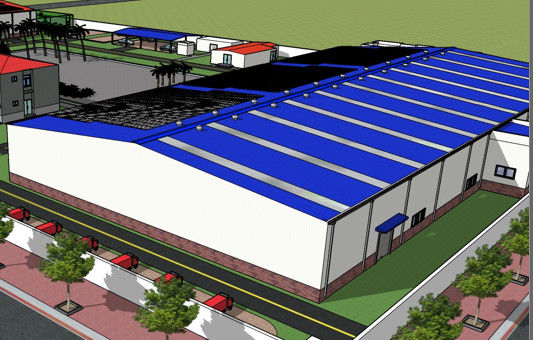 80*40 a adapté l'atelier aux besoins du client de structure métallique a fabriqué la construction de cadre en acier