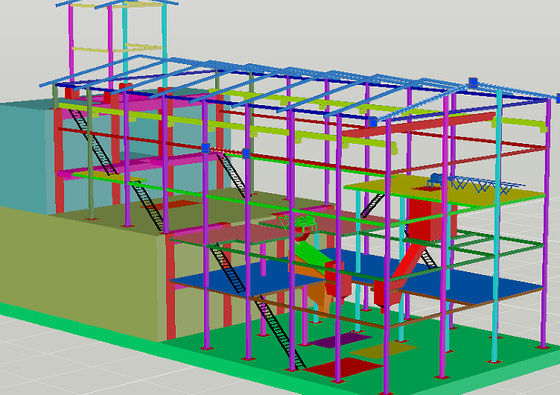 La structure métallique de plate-forme de Q355B a adapté la plate-forme aux besoins du client en acier galvanisée ISO9001