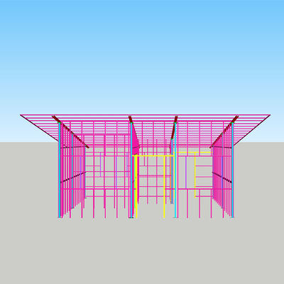 Construction préfabriquée en acier extraordinairement légère Q355B Q235B de Chambre