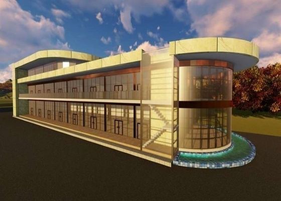 L'acier a préfabriqué la structure métallique faite sur commande de Decoiling de supermarché de centre commercial