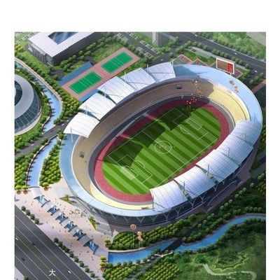 Construction préfabriquée fiable de cadre de l'espace de stade de structure métallique de grande envergure