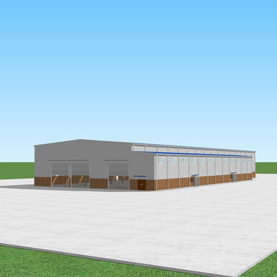 Construction préfabriquée en métal de bâtiment d'usine d'atelier de structure métallique