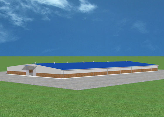 Construction préfabriquée en acier léger pour entrepôt