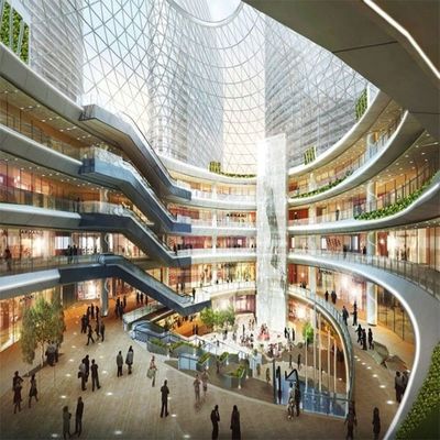 Bâtiments ayant beaucoup d'étages ayant beaucoup d'étages préfabriqués de cadre en acier de la structure métallique Q235B
