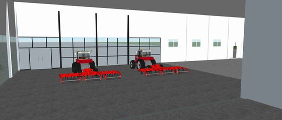La fabrication agricole légère d'entrepôt de structure métallique a adapté aux besoins du client