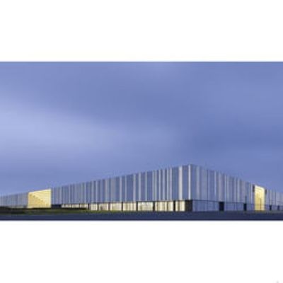 Bâtiments en acier galvanisés de grande envergure poinçonnant la structure Q235 de cadre en acier