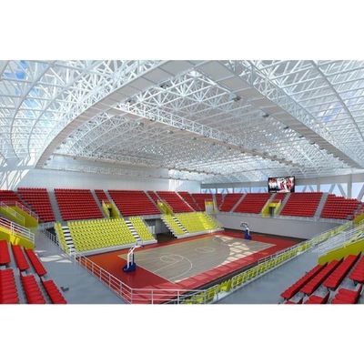 Gymnase de construction en acier préfabriqué de poids léger de stade de cadre de l'espace de grande envergure