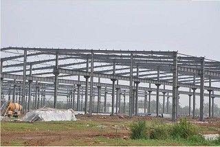 Dimension adaptée aux besoins du client par atelier de bâtiment de structure métallique de section de H