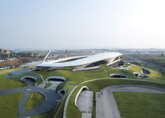 Gymnase de construction en acier préfabriqué léger galvanisé de stade de structure métallique