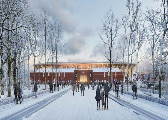 Les bâtiments préfabriqués légers de gymnase en métal ont pré machiné le stade en acier
