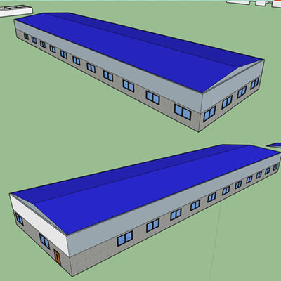 Q355 / Construction de bâtiments préfabriquée gigaoctet de cadre de ferme de la structure métallique Q235