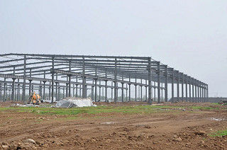 L'atelier stable de structure métallique de grille a préfabriqué le CE de construction