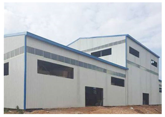54m*20m ont préfabriqué la Chambre de cadre en acier préfabriquée de construction en acier d'atelier gigaoctet