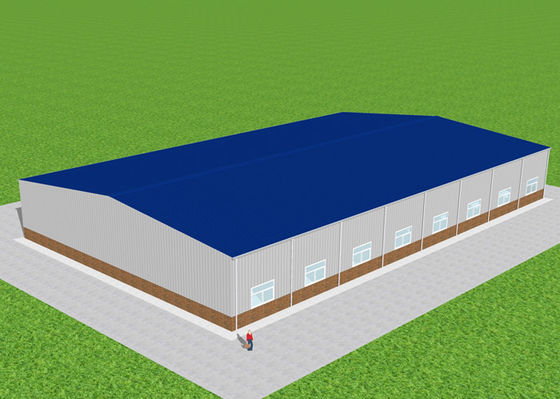 L'atelier imperméable de structure métallique a fabriqué l'entrepôt portail en acier gigaoctet de cadre