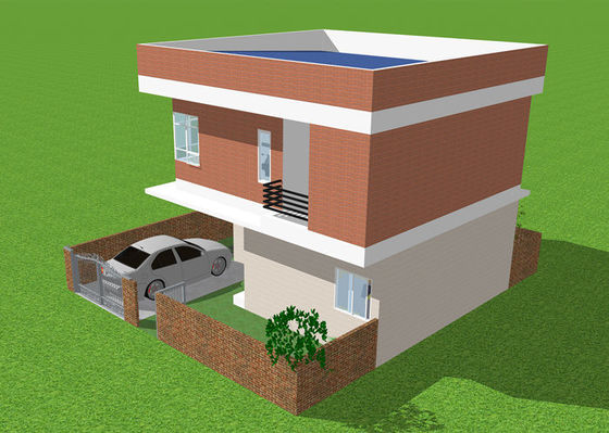 Chambre en acier légère préfabriquée protégeant du vent légère de villa de structure métallique d'ODM
