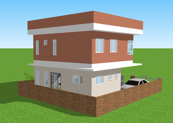 Chambre en acier légère préfabriquée protégeant du vent légère de villa de structure métallique d'ODM