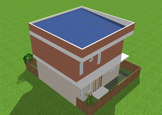 Chambre en acier légère préfabriquée protégeant du vent légère de villa de structure métallique d'ODM
