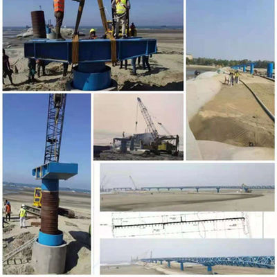Pont piétonnier galvanisé de botte en acier protégeant du vent de pont en structure métallique