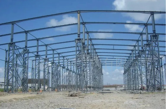 Poinçon imperméable d'entrepôt de structure métallique de Q355B grand adapté aux besoins du client