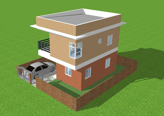 La Chambre légère préfabriquée de structure métallique a galvanisé la villa en acier légère