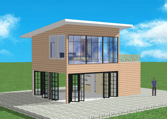 Structure métallique de Q355B Q235B logeant la villa légère protégeant du vent de cadre en acier
