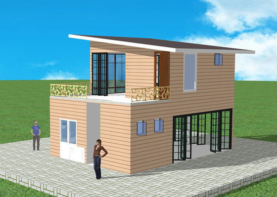 Appartement duplex de la structure métallique Q235 de villa en acier légère préfabriquée de lumière