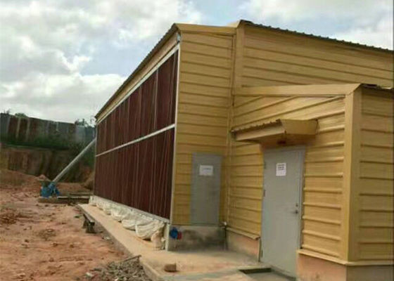 Q235B / Chambre de poulet de ferme de structure métallique de Q355B gigaoctet ignifuge