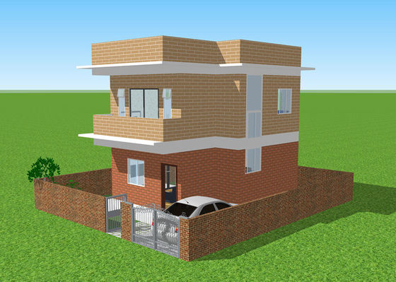 L'immersion chaude préfabriquée a galvanisé l'appartement duplex de villa légère de structure métallique
