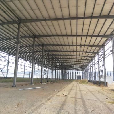 Le cadre ignifuge d'atelier de structure métallique de grande envergure a préfabriqué ISO9001