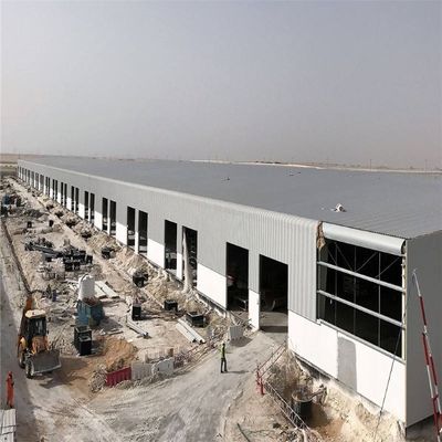 Le cadre ignifuge d'atelier de structure métallique de grande envergure a préfabriqué ISO9001