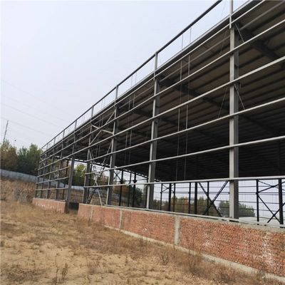 Le cadre ignifuge d'atelier de structure métallique de grande envergure a préfabriqué ISO9001