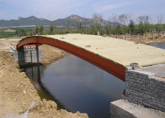 La construction de pont en structure métallique de Q355B a galvanisé préfabriqué
