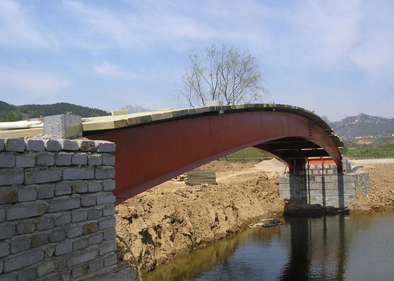 La construction de pont en structure métallique de Q355B a galvanisé préfabriqué