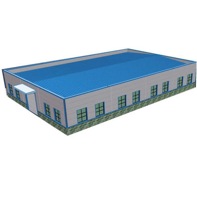 Entrepôt léger moderne de structure métallique établissant OIN professionnelle 9001