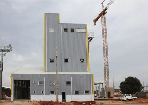 Construction préfabriquée galvanisée gigaoctet industriel de cadre en acier d'atelier de structure métallique