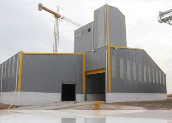 Construction préfabriquée galvanisée gigaoctet industriel de cadre en acier d'atelier de structure métallique