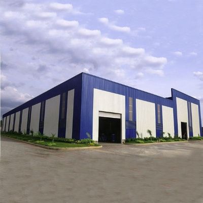 Poids léger moderne de bâtiments d'atelier de structure métallique de grande envergure personnalisable