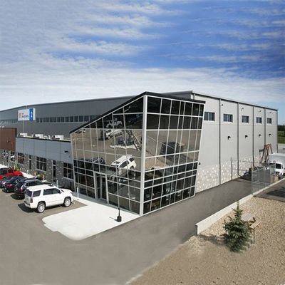 Poids léger moderne de bâtiments d'atelier de structure métallique de grande envergure personnalisable