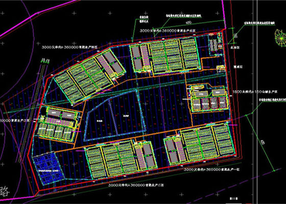 La Chambre de porc préfabriquée fabriquée de structure métallique a galvanisé industriel