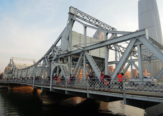 Construction de pont piétonnier en acier préfabriquée de botte de structure