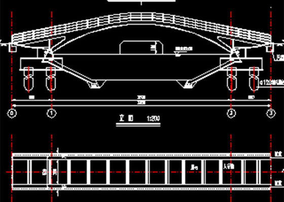 Construction de pont piétonnier en acier préfabriquée de botte de structure