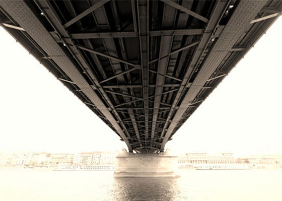 Construction de pont piétonnier en acier préfabriquée de botte de structure