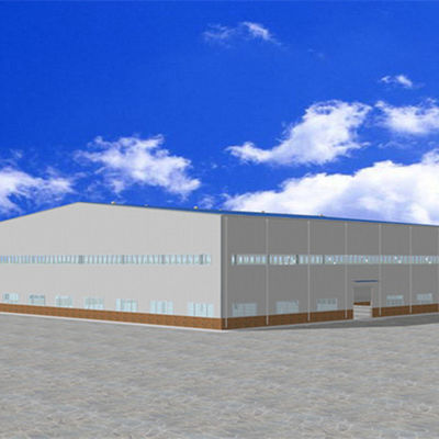 atelier préfabriqué de structure métallique d'industrie de 50m*50m traitant des bâtiments