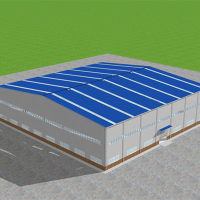 atelier préfabriqué de structure métallique d'industrie de 50m*50m traitant des bâtiments