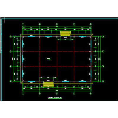 bâtiment à pans de bois d'industrie d'entrepôt de structure métallique de construction préfabriquée de 30m*20m