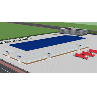 L'industrie 100*40 a préfabriqué l'atelier de structure métallique de cadre de structure métallique