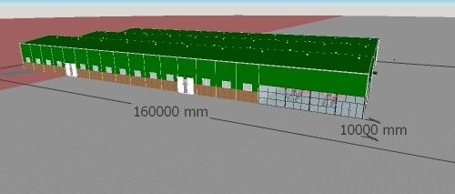 L'atelier léger Warehoues de magasin d'entretien de structure métallique a adapté aux besoins du client