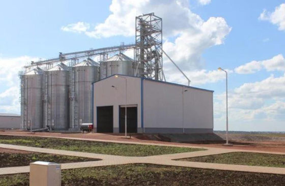 Entrepôt de stockage pré machiné de grain de structure métallique de structure métallique